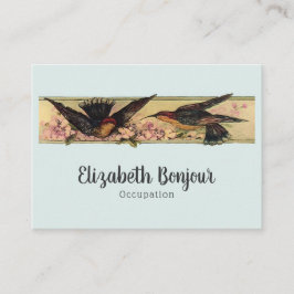 Tarjeta De Visita Aves con opciones de PAPEL y TAMAÑO - grandes