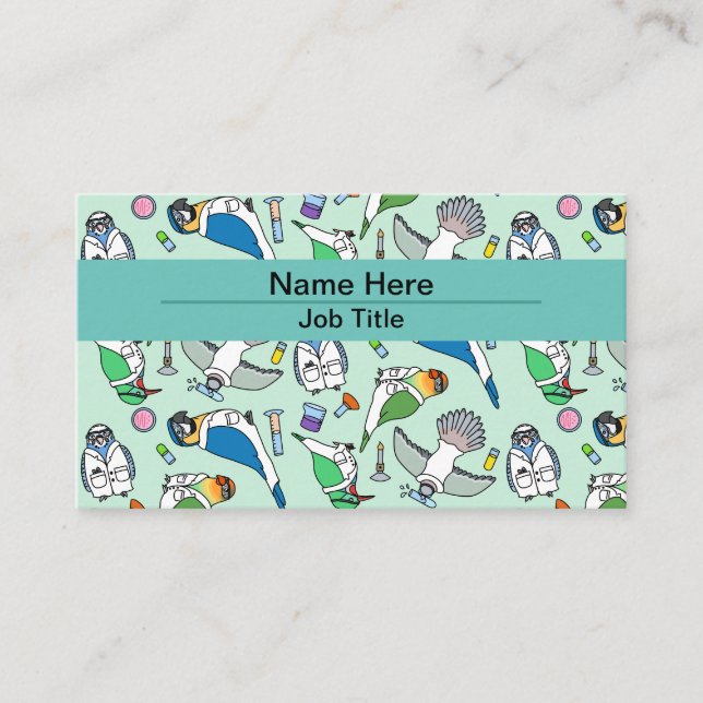 Tarjeta De Visita Aves de laboratorio - Ornitología (Anverso)