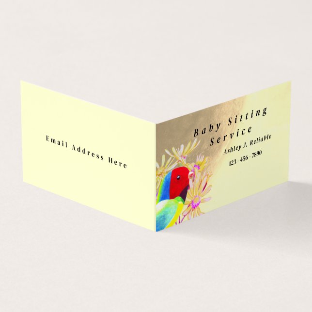 Tarjeta De Visita Aves fantásticas (Exterior)