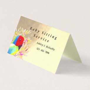 Tarjeta De Visita Aves fantásticas