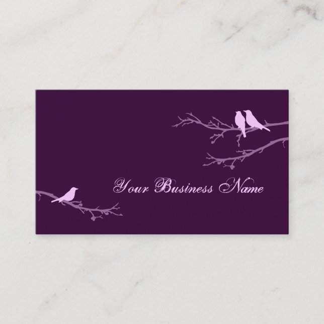 Tarjeta De Visita aves modestas (Anverso)