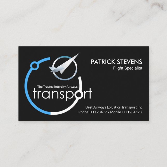 Tarjeta De Visita Aviación por satélite de transporte de Global Airw (Anverso)