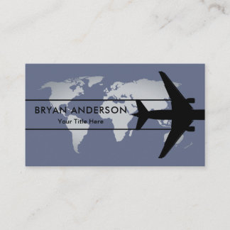 Tarjeta De Visita Avión de aviación