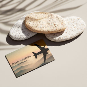Tarjeta De Visita Avión de aviación