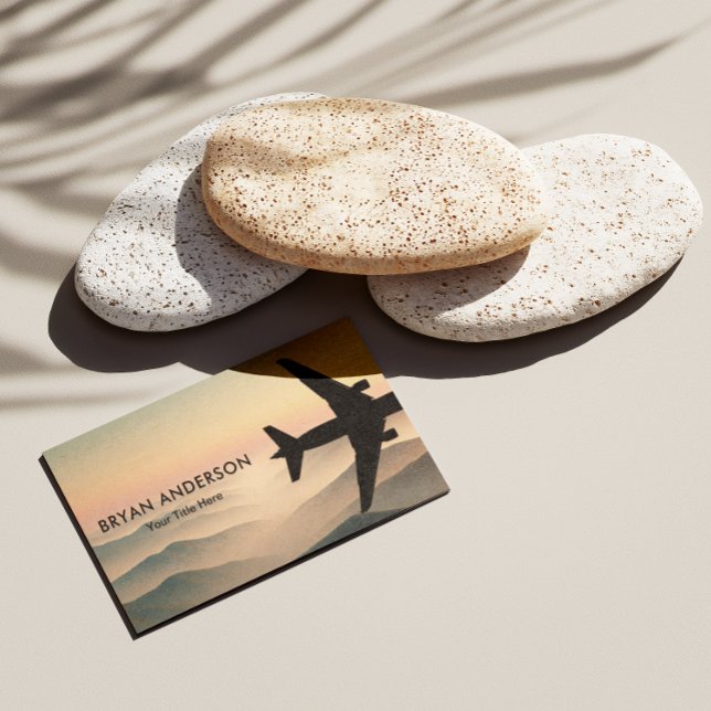 Tarjeta De Visita Avión de aviación (Subido por el creador)