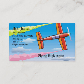 Tarjeta De Visita Avión del cielo