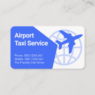 Tarjeta De Visita Avión Taxi Globo Volador