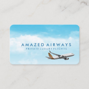 Tarjeta De Visita Avión Viajes en Avión Aerolínea