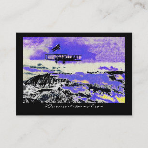 Tarjeta De Visita Aviones de WWI que practican ataques