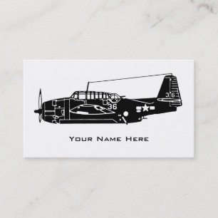Tarjeta De Visita Aviones del vintage