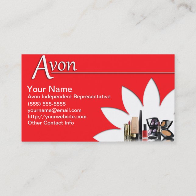 Tarjeta De Visita Avon (Anverso)
