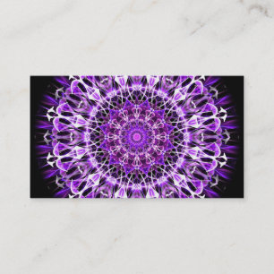 Tarjeta De Visita Away Purple Kaleidoscope