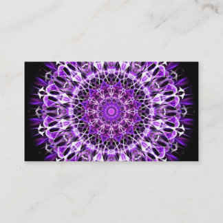 Tarjeta De Visita Away Purple Kaleidoscope