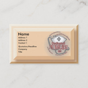Tarjeta De Visita Axioma de enfermería dedicado