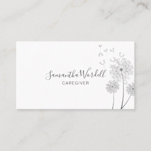 Tarjeta De Visita Ayuda para la salud en el hogar de cuidadores adul