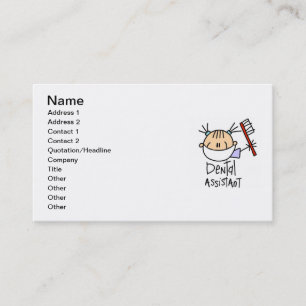 Tarjeta De Visita Ayudante de dentista