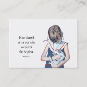 Tarjeta De Visita Ayudante y bendición