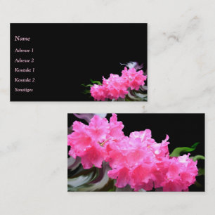 Tarjeta De Visita Azalea Flowers