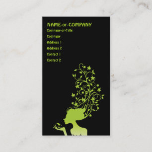 Tarjeta De Visita azúcar verde