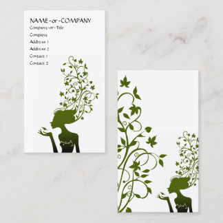 Tarjeta De Visita azúcar verde