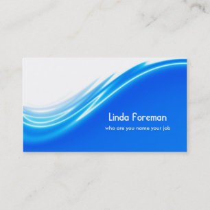 tarjeta de visita azul