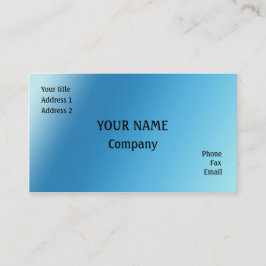 Tarjeta De Visita Azul