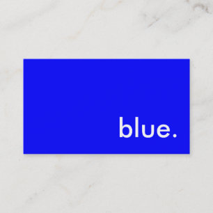 Tarjeta De Visita azul.