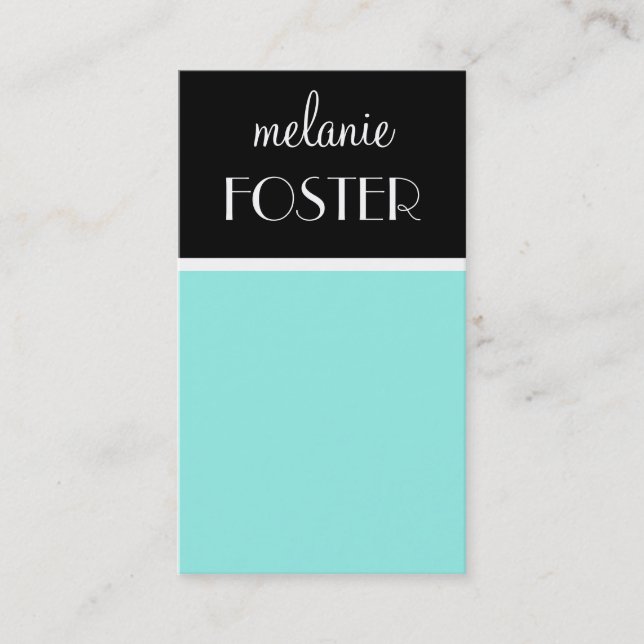 Tarjeta De Visita Azul (Anverso)