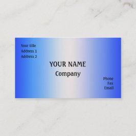 Tarjeta De Visita Azul