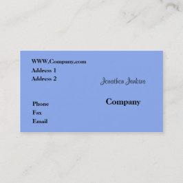 Tarjeta De Visita Azul