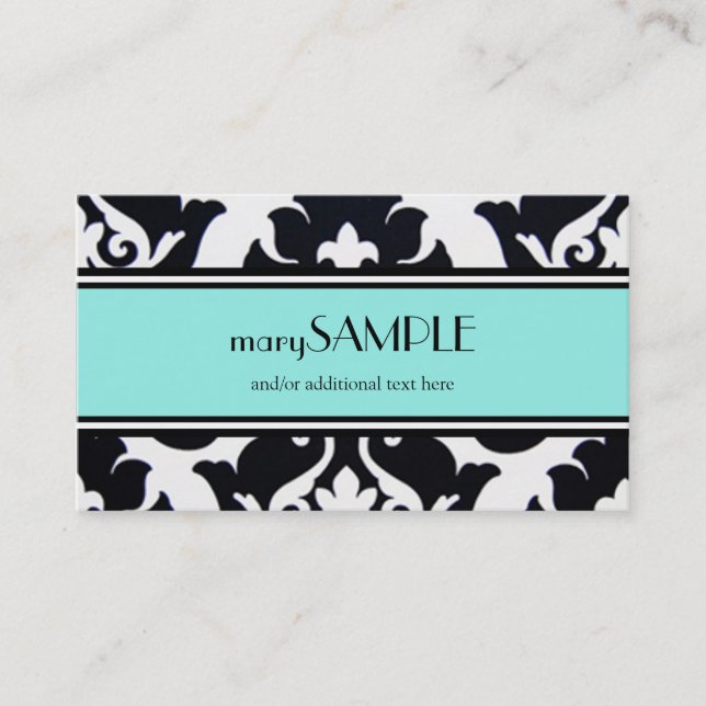 Tarjeta De Visita Azul (Anverso)