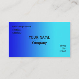 Tarjeta De Visita Azul