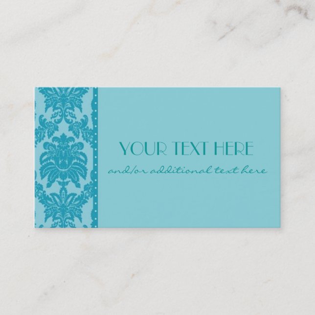 Tarjeta De Visita Azul (Anverso)