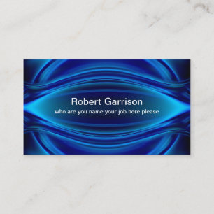 tarjeta de visita azul