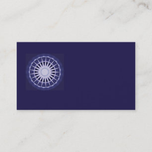 tarjeta de visita azul abstracta del starburst