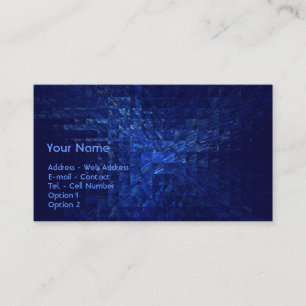 Tarjeta De Visita Azul ajustado