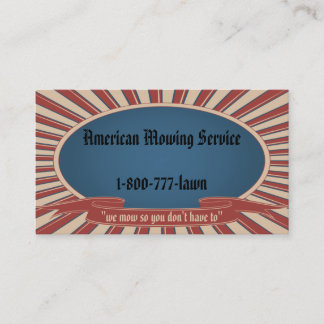 Tarjeta De Visita Azul americana