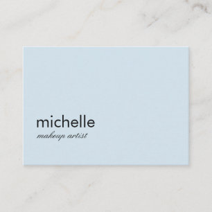 Tarjeta De Visita Azul bebé minimalista