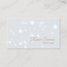 Tarjeta De Visita Azul brillante de estrellas