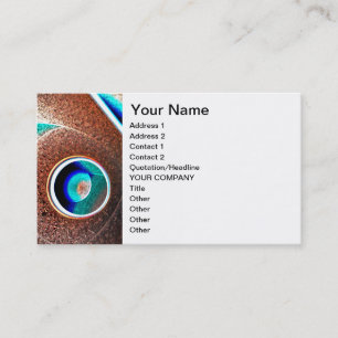 Tarjeta De Visita Azul de cobre