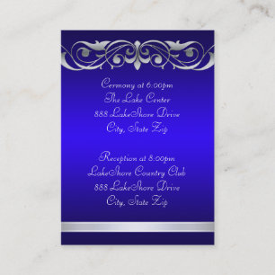 Tarjeta de visita azul de la grande duquesa