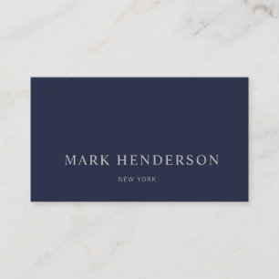 Tarjeta De Visita Azul de la Marina Profesional Moderna