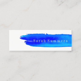 Tarjeta de visita - azul de la pincelada de la