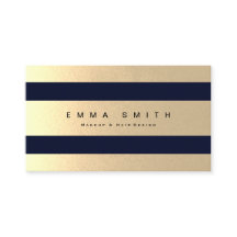 Azul de lujo rayado del Relieve metalizado dorado