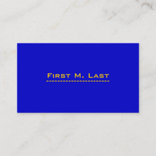 Tarjeta de visita azul de Minimalistic