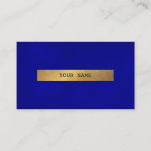 Tarjeta de visita azul de Minimalistic Vip