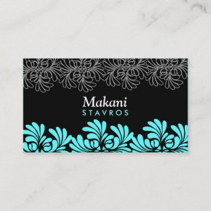 Tarjeta De Visita AZUL del MAR NEGRO del CHASQUIDO 311-SOPHISTICATED
