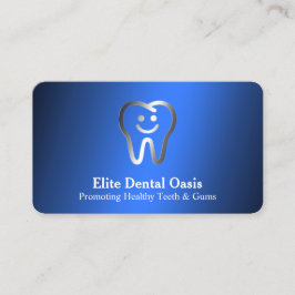 Tarjeta De Visita Azul dentista