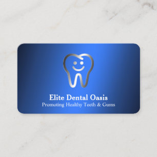 Tarjeta De Visita Azul dentista