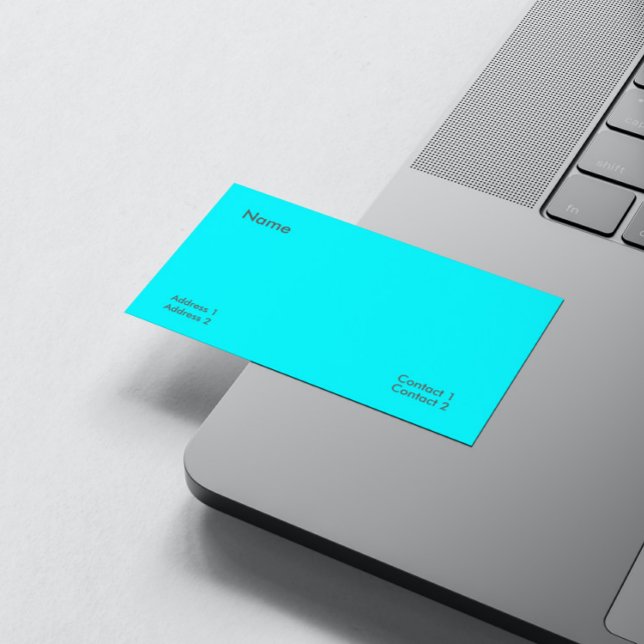 Tarjeta De Visita azul eléctrico (Subido por el creador)